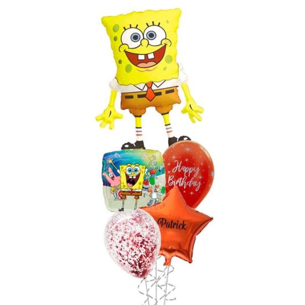 Spongebob Square Pants Birthday Balloon Bouquet