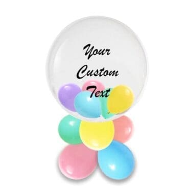 20 inch Balloon in balloon Customize Centerpiece