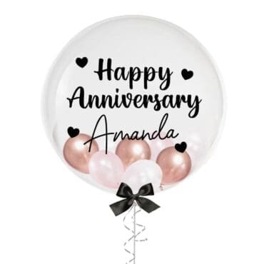 24" Personalised Anniversary Balloon with Mini Balloons