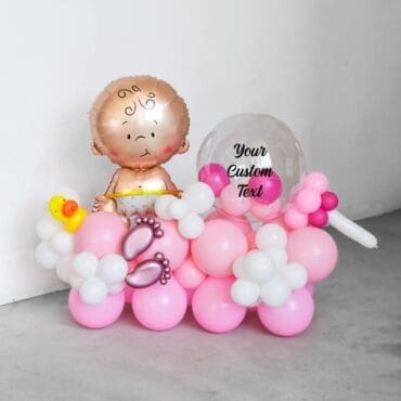 24″ Customize Baby Shower Mega Balloon Centerpiece