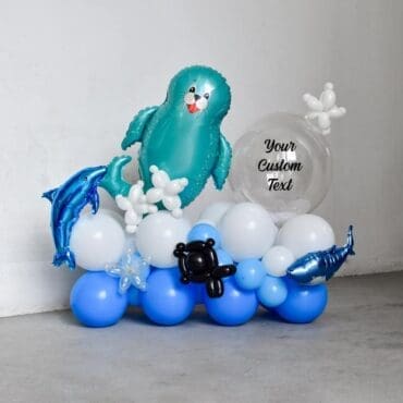24″ Customize Sea Lion Mega Balloon Centerpiece