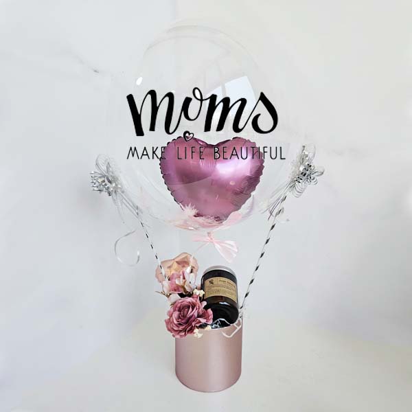 Balloon Hamper Mothers Day Flower Candle