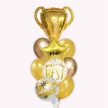 Champion Trophy Graduation Balloon Bouquet