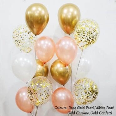 Side Bouquet Gold Rose Gold