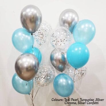 Side Bouquet Silver Turquoise