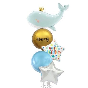 Whale Prince Balloon Bouquet