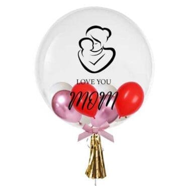 24 inch Mothers Day Balloon Love mom baby