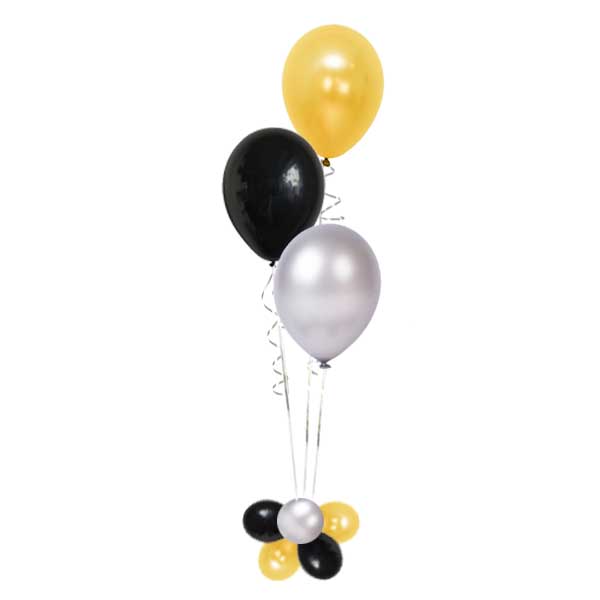 3 helium Balloon centerpiece