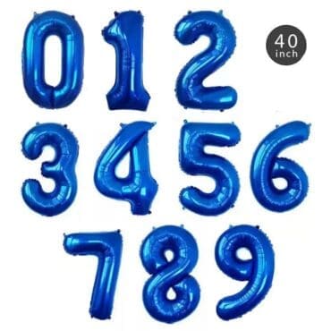 40 INCH JUMBO DARK BLUE NUMBER FOIL BALLOON