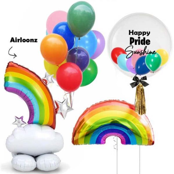 Mega Rainbow Pride Day Balloon Package