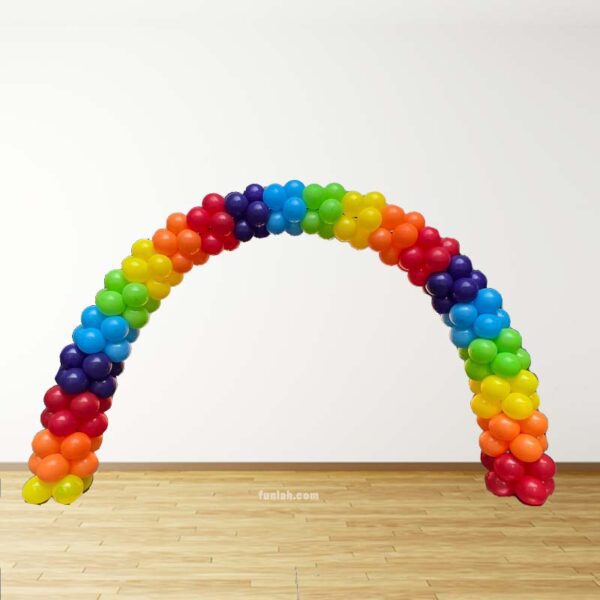 Pride Day Rainbow Balloon Arch