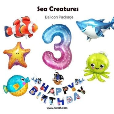 Sea Creatures Balloon Party Package