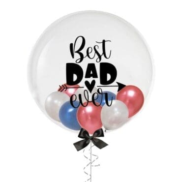 24" Father's Day Best Dad Ever Balloon with Mini Balloons