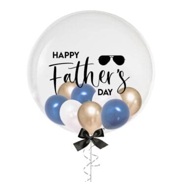 24" Happy Father's Day Aviators Balloon with Mini Balloons