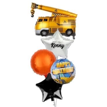 Crane Construction Balloon Bouquet