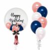 Single Jumbo Balloon + 1 Side Bouquet