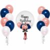 Single Jumbo Balloon + 2 Side Bouquet