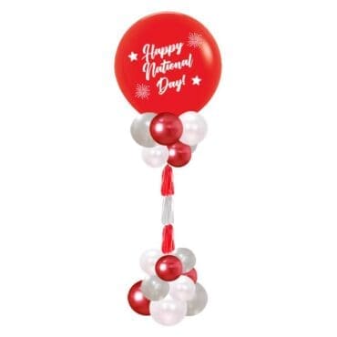 28″ National Day Customize Balloon Tassel Pillar Stand