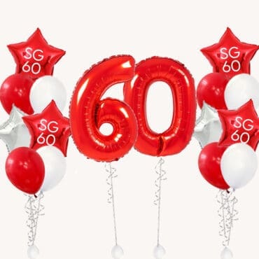 60 National Day Duo Star Balloon Package