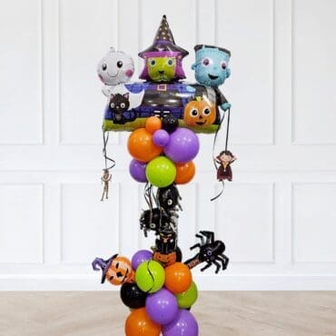 Cute Halloween Crazy Tower Balloon Coloumn