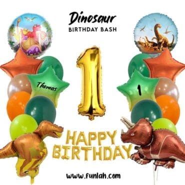 Dinosaur Birthday Bash Balloon Package