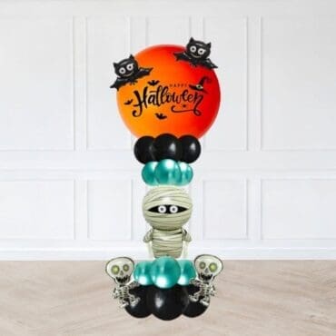 Halloween Mummy Bats Balloon Column