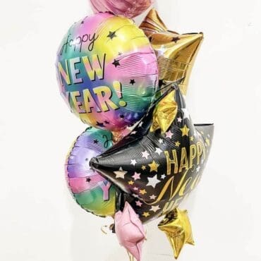 Happy New Year Popsicle Balloon Bouquet