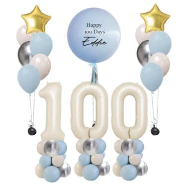 Timeless Baby boy 100 Day Balloon Package