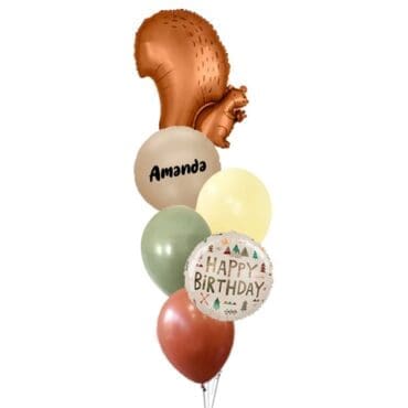 Woodland Squirrel Balloon Bouquet