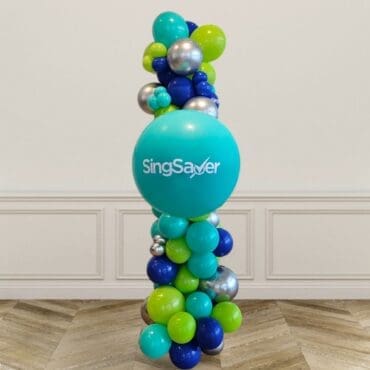 Customize Balloon with Standing Garland Balloon Column (2m)