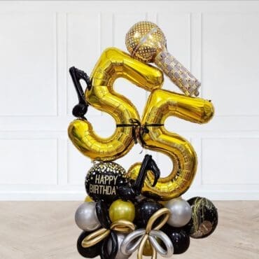 Karaoke Microphone Music Singing Deluxe Balloon Centerpiece