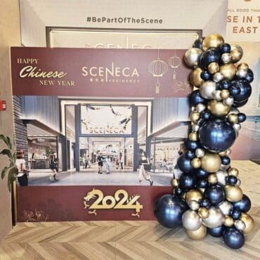 Large Rectangle Backdrop with balloon garland