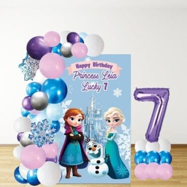 Single Board Balloon Display - Frozen