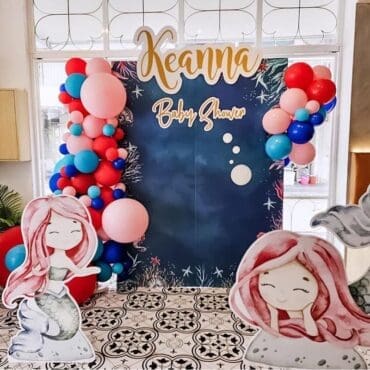 Square Board Custom Theme Balloon Garland