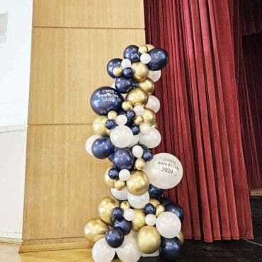 Organic Balloon Garland with Customize Text