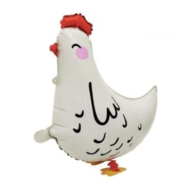Walking pets balloon White Chicken