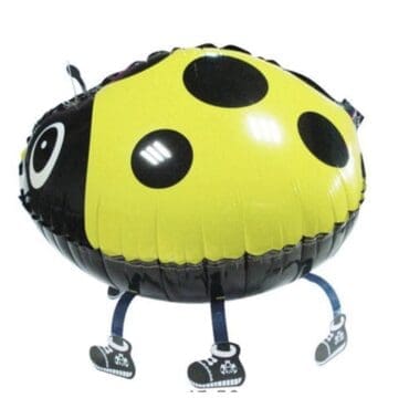 Walking pets balloon Yellow Ladybug