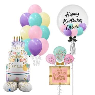 Fabulous Birthday Mega Balloon Package