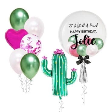Cactus Birthday Super Balloon Package