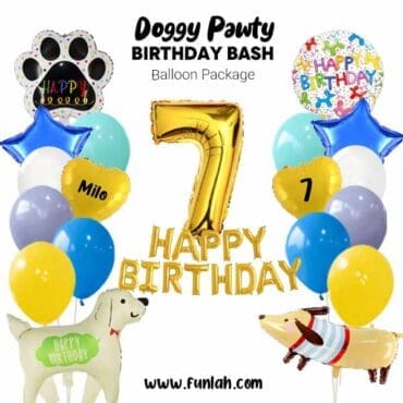 Doggy Pawty Birthday Bash Balloon Package