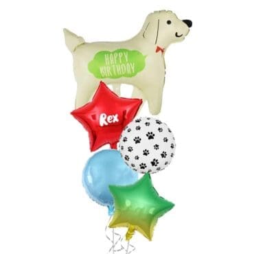 Smart Bow Tie Dog Balloon Bouquet