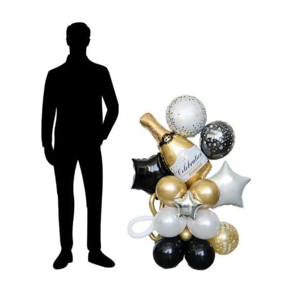 Congratulations Pineapple Balloon Centerpiece - Image 2