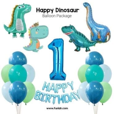 Happy Dinosaur Balloon Package
