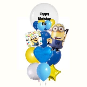 Despicable Me Minion Balloon wow Bouquet