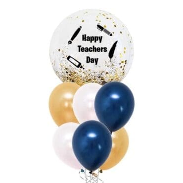 Mix Confetti Teachers Day Personalized Balloon