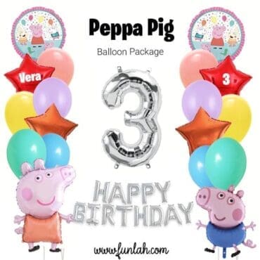 Peppa Pig Birthday Bash Balloon Package