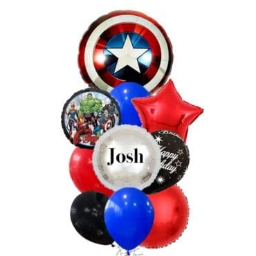 Avenger Shield Happy Birthday Grand Balloon Bouquet