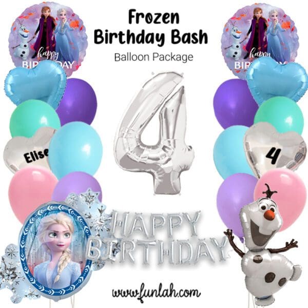 Disney Frozen Elsa Birthday Bash Balloon Package