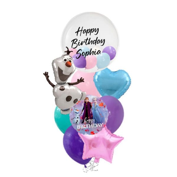 Frozen Olaf Deluxe Birthday Balloon Bouquet