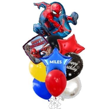 Spiderman Sling Happy Birthday Grand Balloon Bouquet